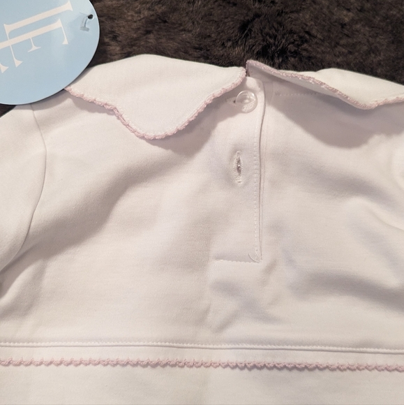 Little English Bow Crochet Playsuit - Picture 4 of 8